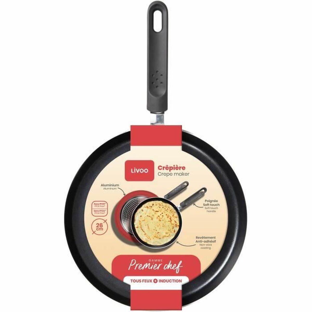 Crepe pan Livoo Ø 26 cm