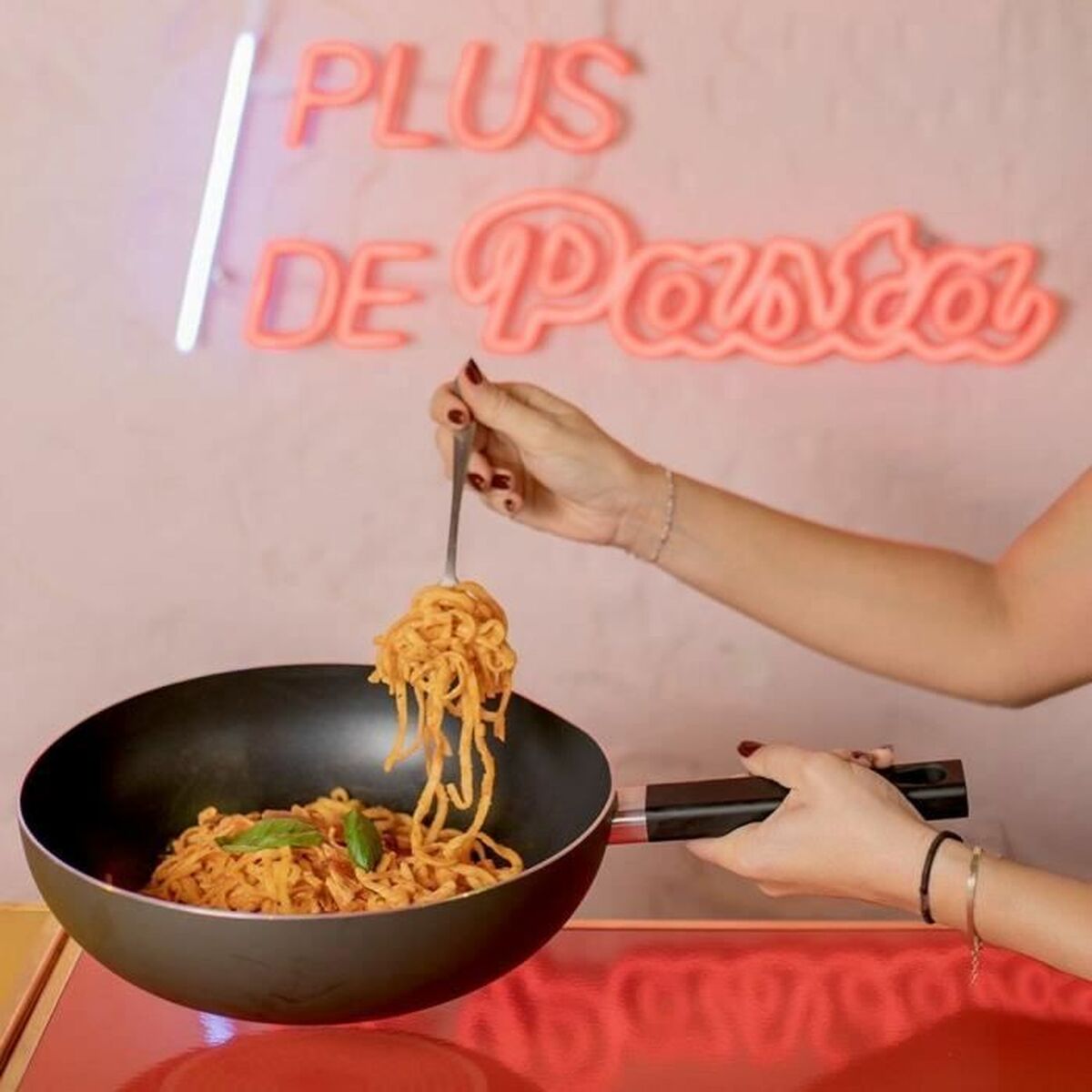 Wok Pan Livoo Black Aluminium Ø 32 cm
