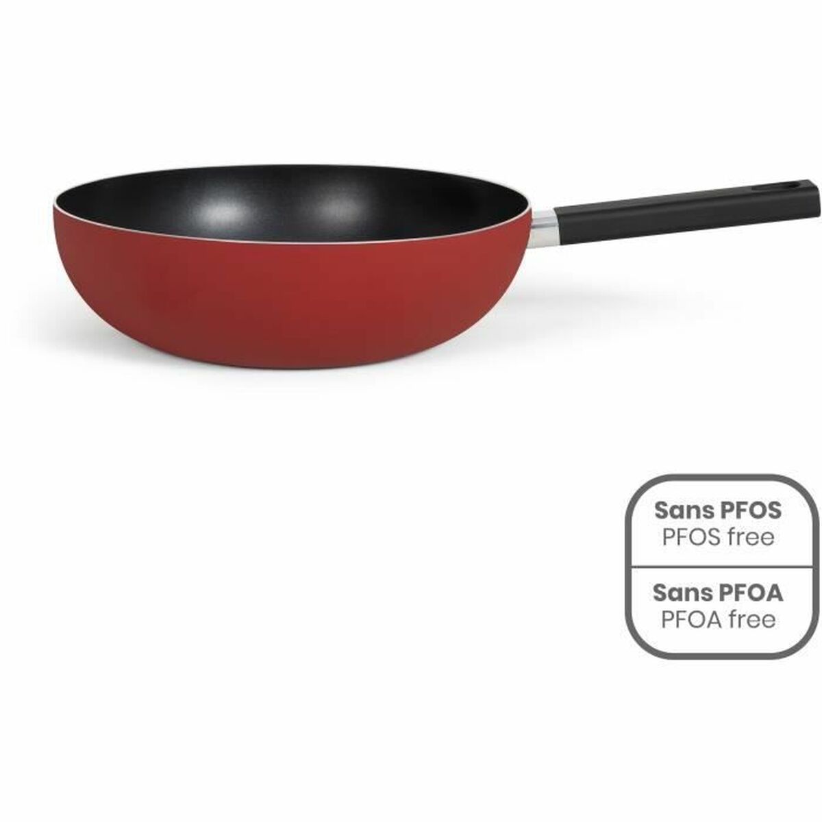 Wok Pan Livoo Red Aluminium Ø 32 cm