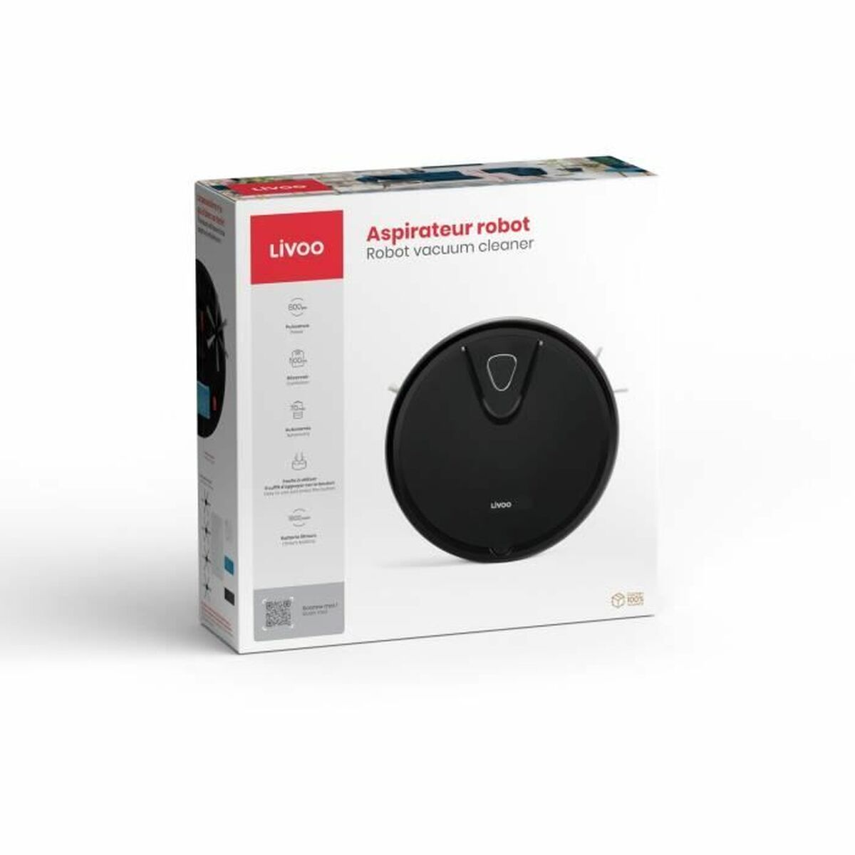 Robot Vacuum Cleaner Livoo DOH135N 1800 mAh