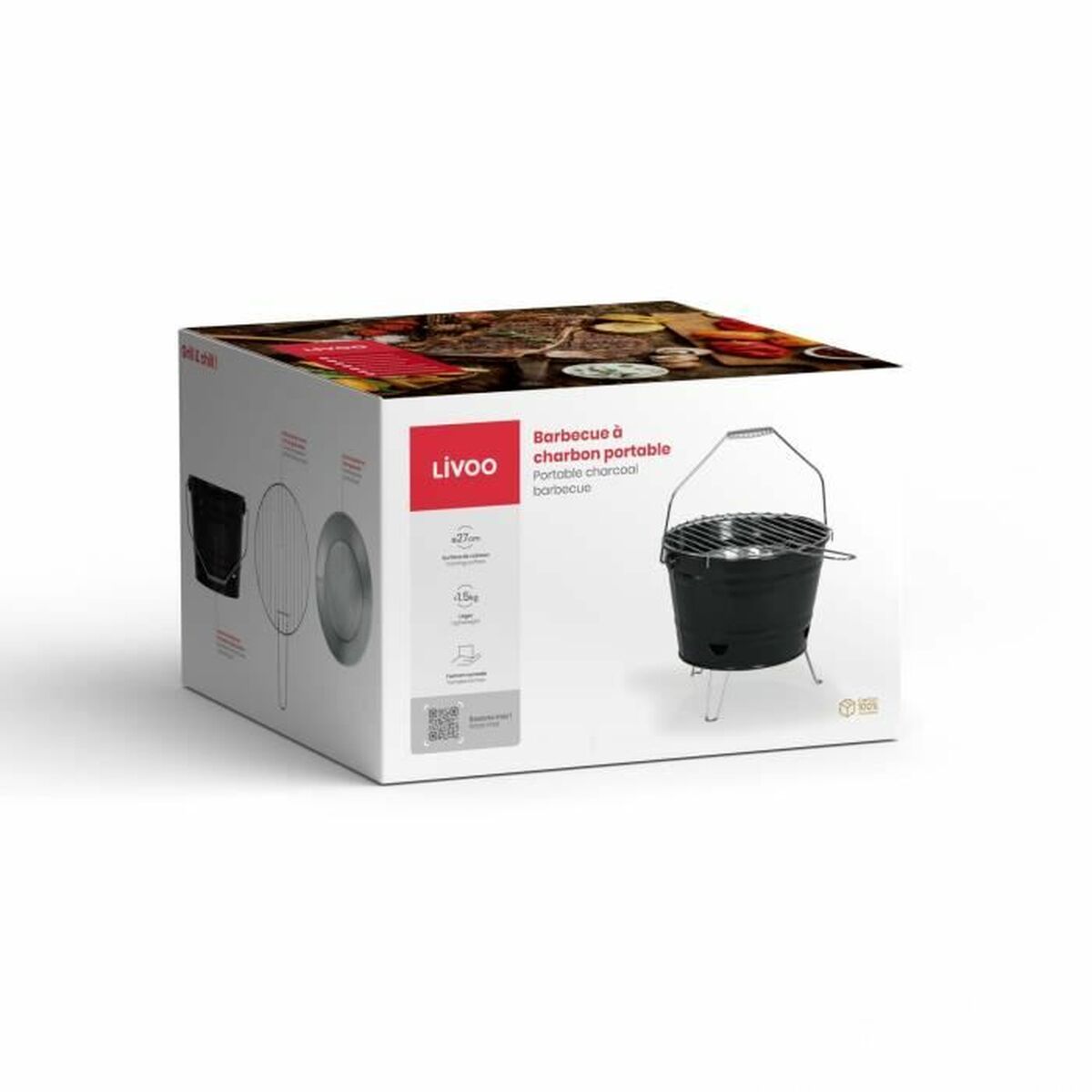 Barbecue Portable Livoo DOC327N Stainless steel