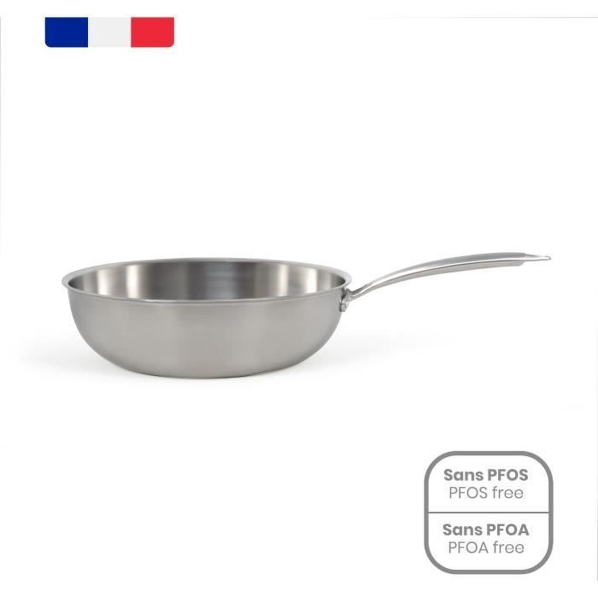 Wok Pan Livoo Steel Stainless steel  28 cm
