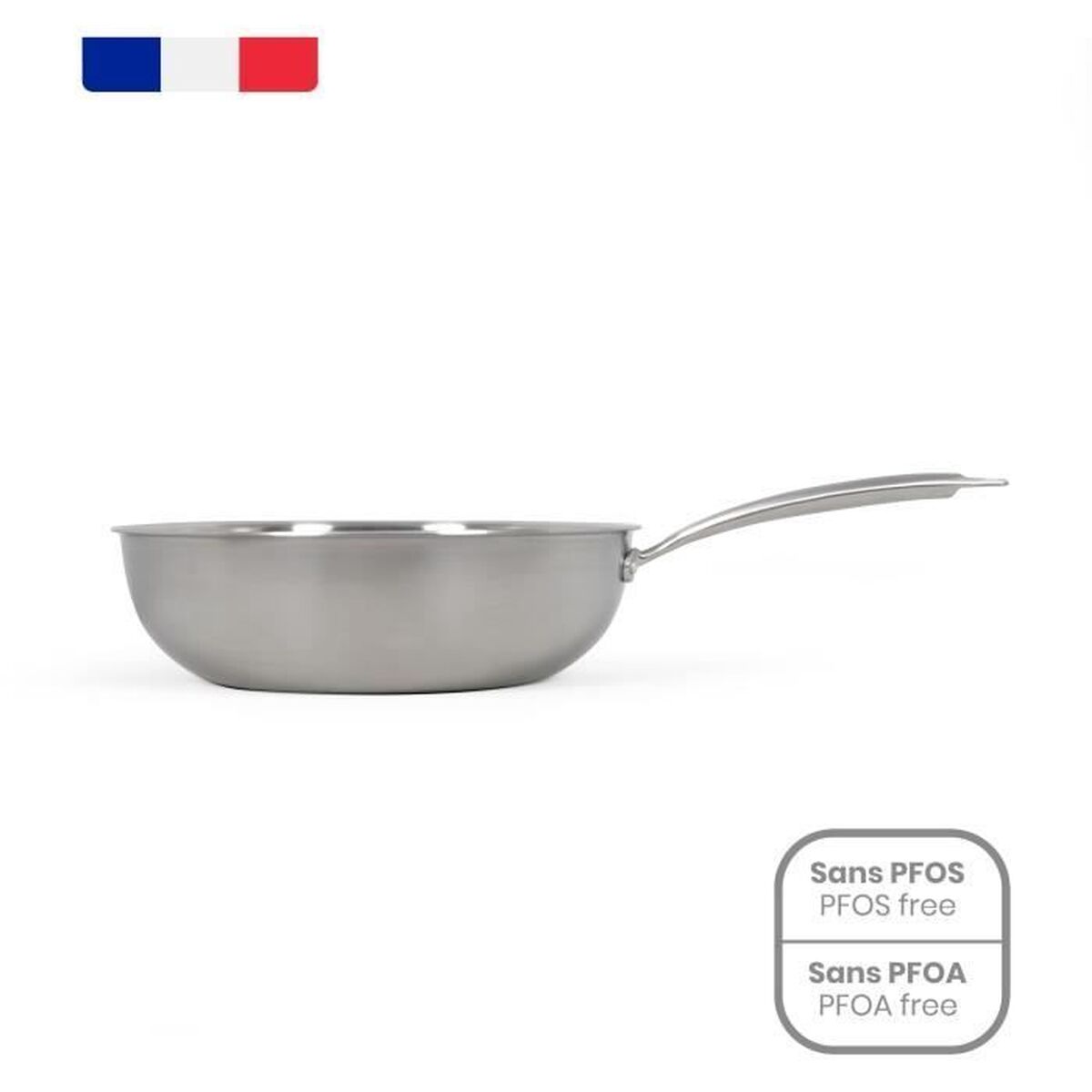 Wok Pan Livoo Steel Stainless steel  28 cm