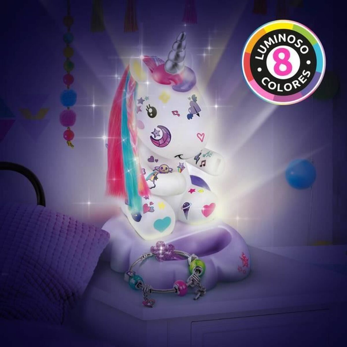 Illuminated Unicorn Canal Toys Cosmic Unicorn Lamp to Decorate Collector’s Editio Multicolour