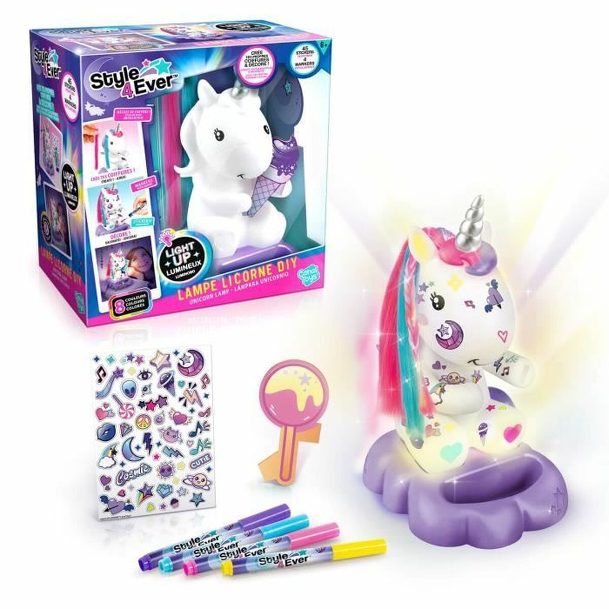 Illuminated Unicorn Canal Toys Cosmic Unicorn Lamp to Decorate Collector’s Editio Multicolour
