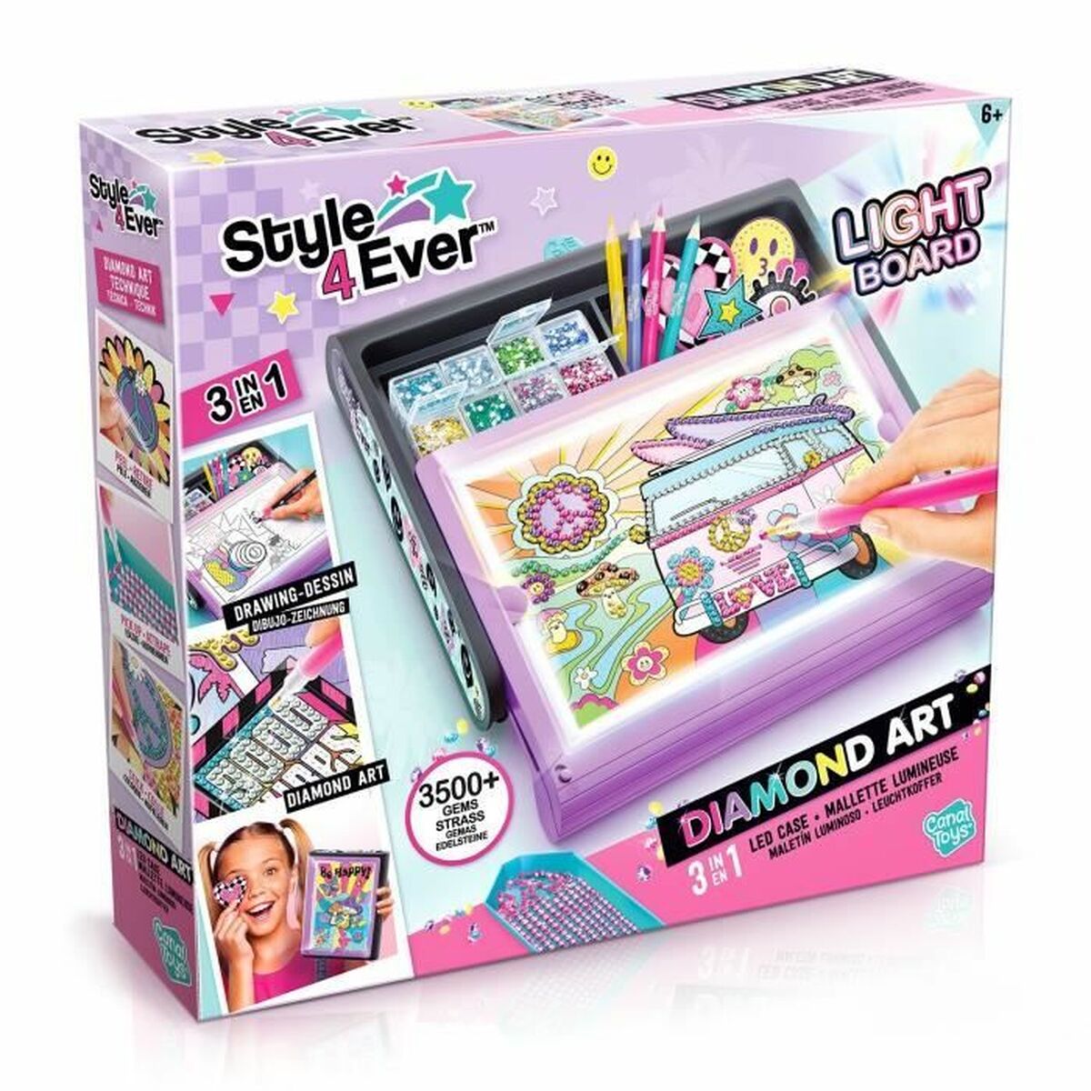 Playset Canal Toys Diamant’Art Lighted Case