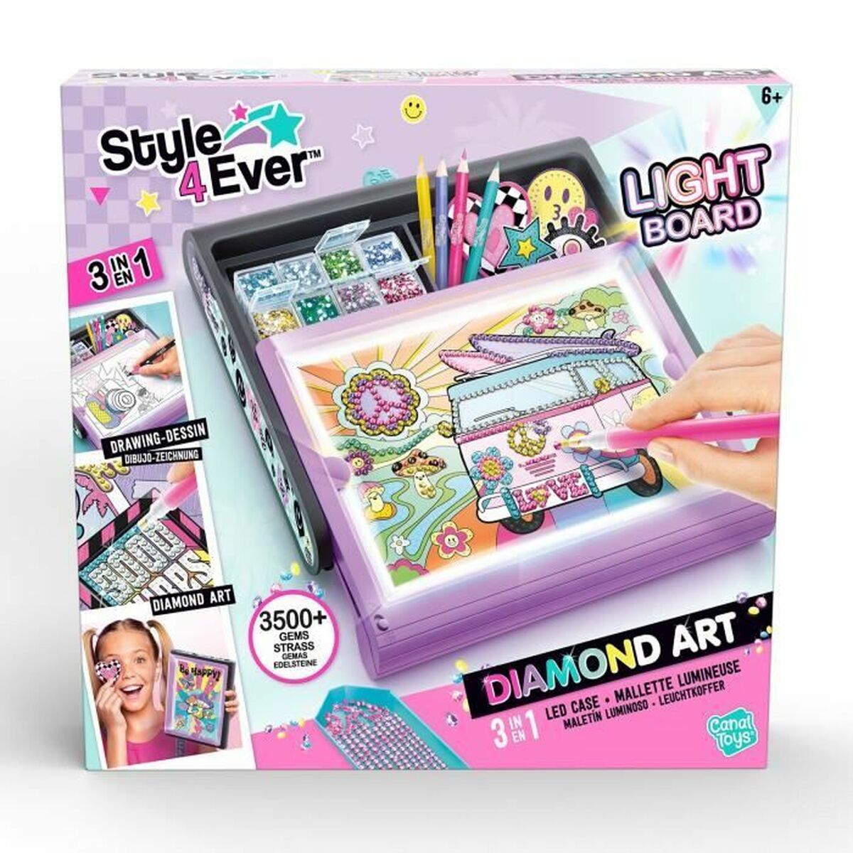 Playset Canal Toys Diamant’Art Lighted Case
