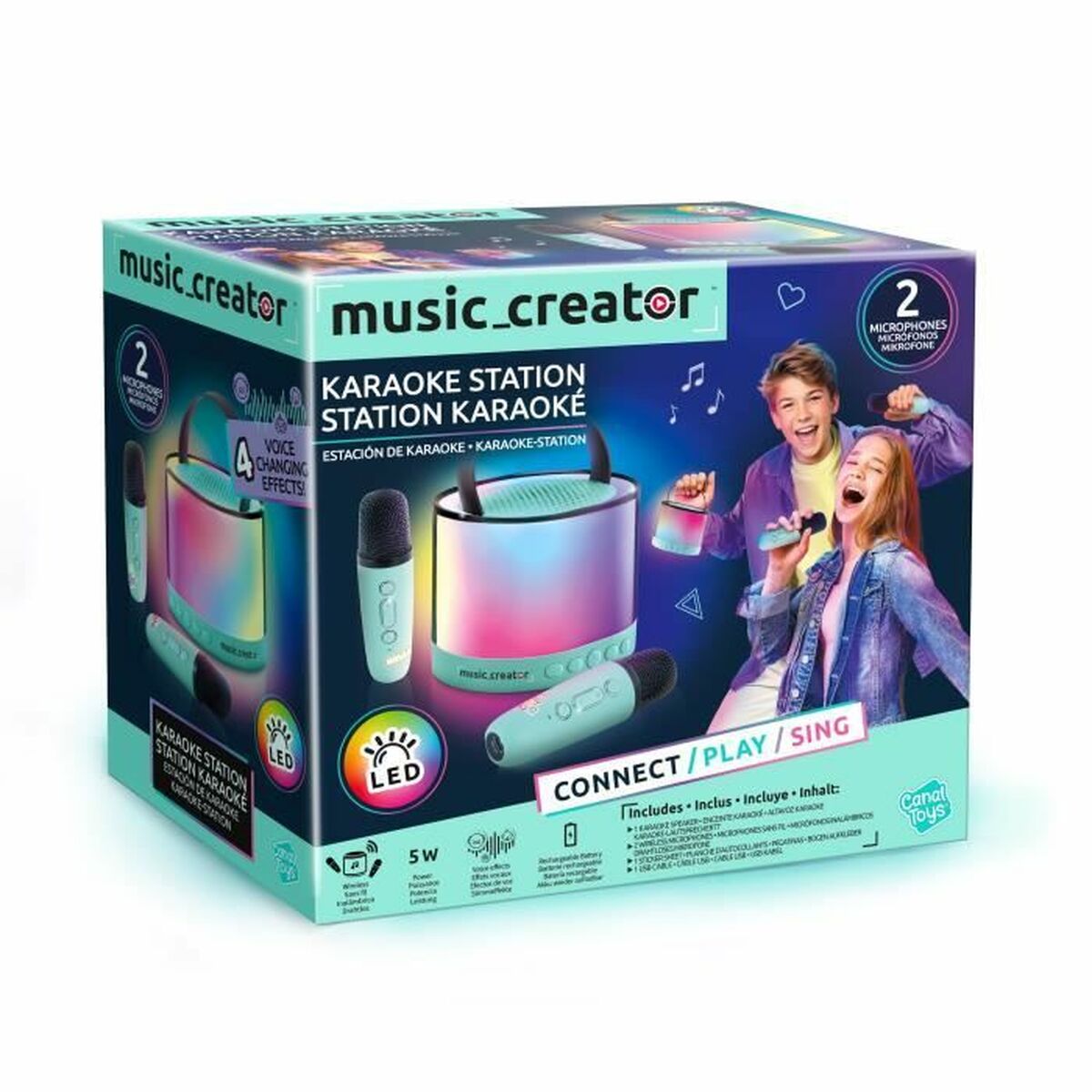 Speaker with Karaoke Microphone Canal Toys INF 044