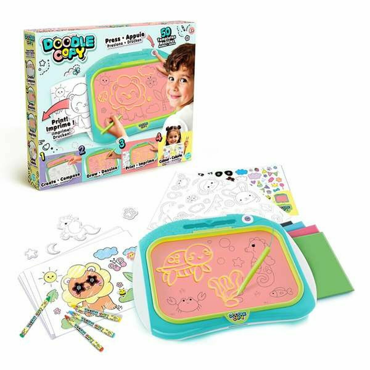 2 in 1 Board Canal Toys Doodle Copy Blue Plastic 40 x 33 x 6 cm 2 in 1 Board Canal Toys Doodle Copy Blue Plastic 40 x 33 x 6 cm