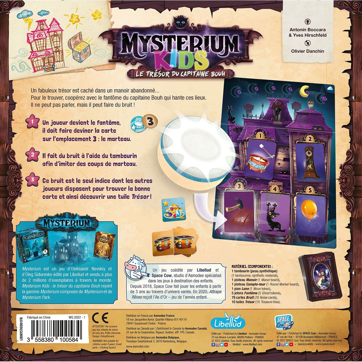 Board game Asmodee Mysterium Kids: Le Trsor du Capitaine Bouh (FR)