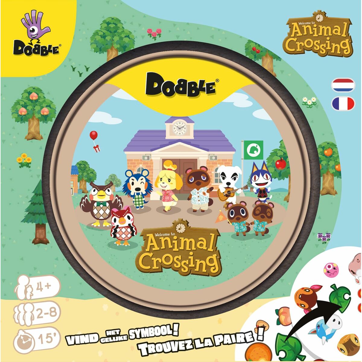 Board game Asmodee Dobble : Animal Crossing