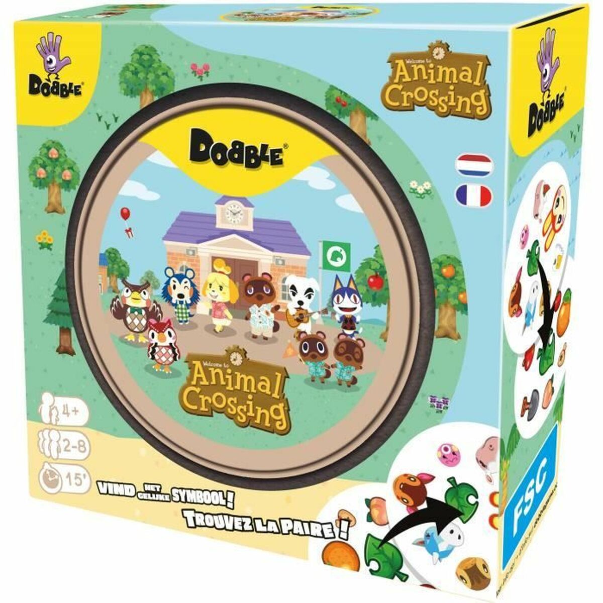 Board game Asmodee Dobble : Animal Crossing