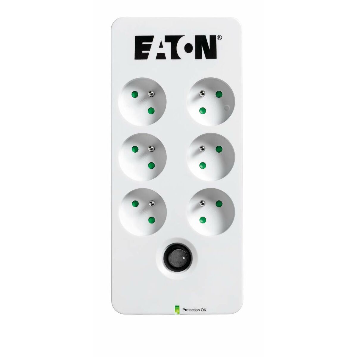 Power Socket – 6 Sockets with Switch Eaton PB6F White (1,5 m)