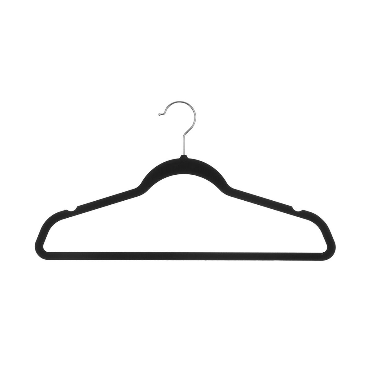 Hangers 5five Simply Smart Black polypropylene 45,5 x 23 cm 8 Pieces