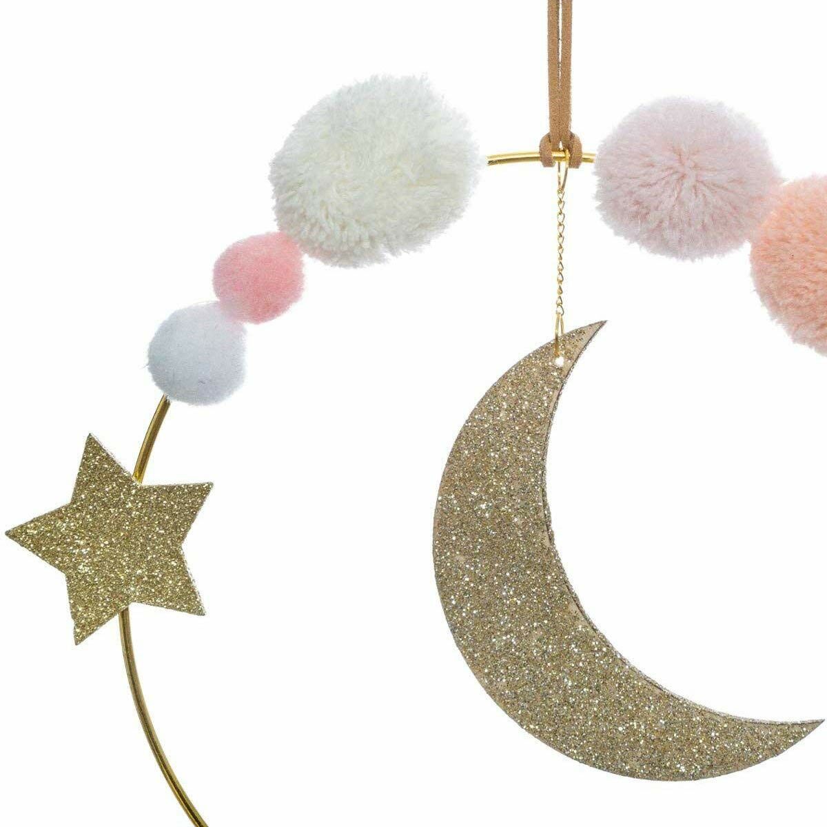 Wall Decoration Atmosphera Children’s Moon Ø 21,5 x 3 cm