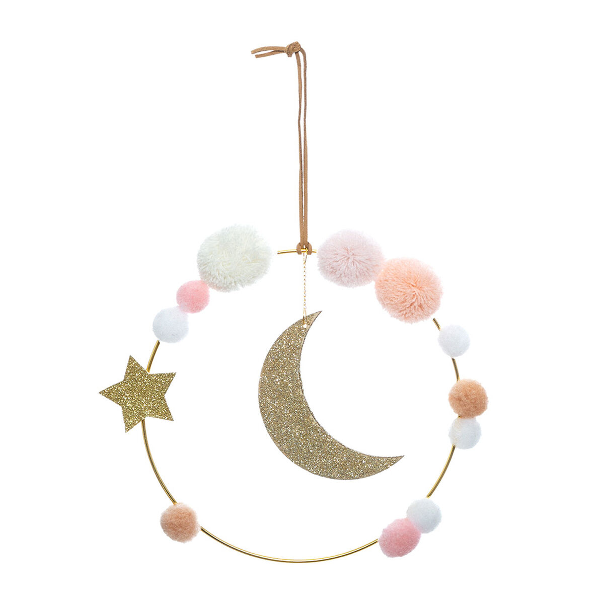 Wall Decoration Atmosphera Children’s Moon Ø 21,5 x 3 cm
