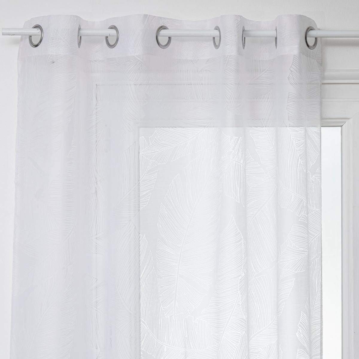 Curtain Atmosphera Tropical Polyester White (140 x 240 cm) Curtain Atmosphera Tropical Polyester White (140 x 240 cm)