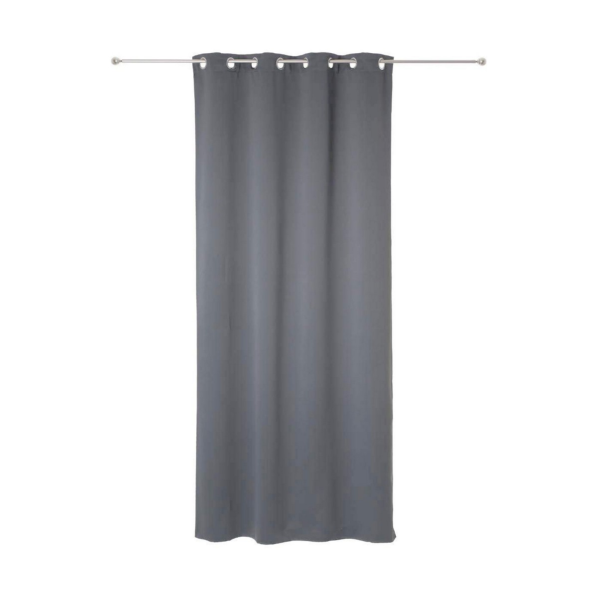 Curtains Atmosphera Opaque Grey Polyester 2 Units (135 x 240 cm) Curtains Atmosphera Opaque Grey Polyester 2 Units (135 x 240 cm)