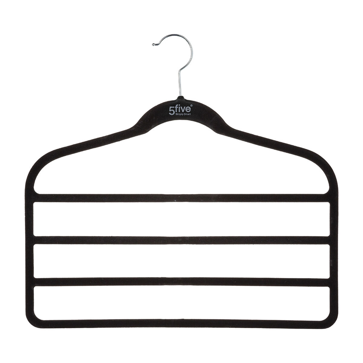 Multiple Trouser Hanger 5five Simply Smart Black Nylon ABS 44,8 x 41,5 cm Trousers