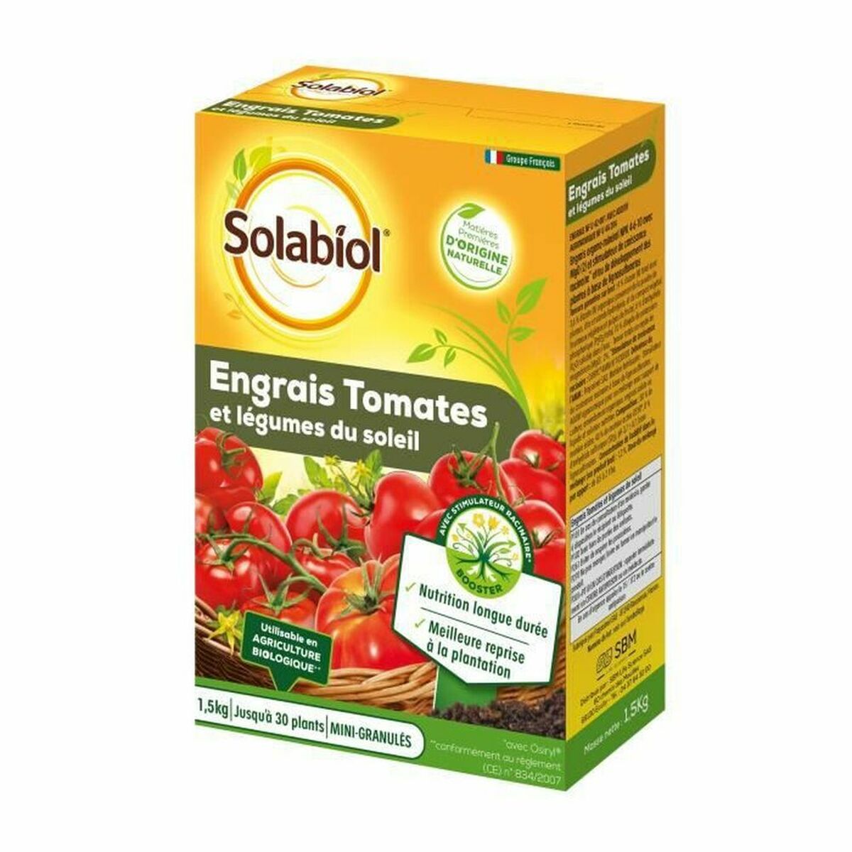 Plant fertiliser Solabiol Sotomy15 Tomato Legumes 1,5 Kg Plant fertiliser Solabiol Sotomy15 Tomato Legumes 1,5 Kg