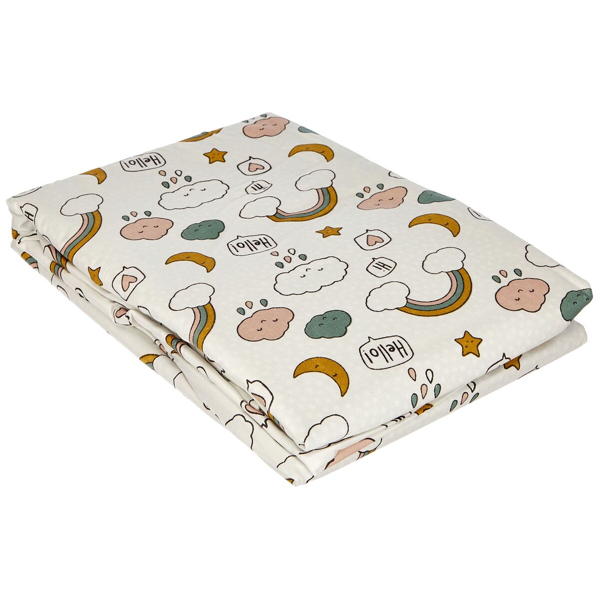 Duvet cover set TODAY White Single bed 140 x 200 cm Children’s 2 Pieces