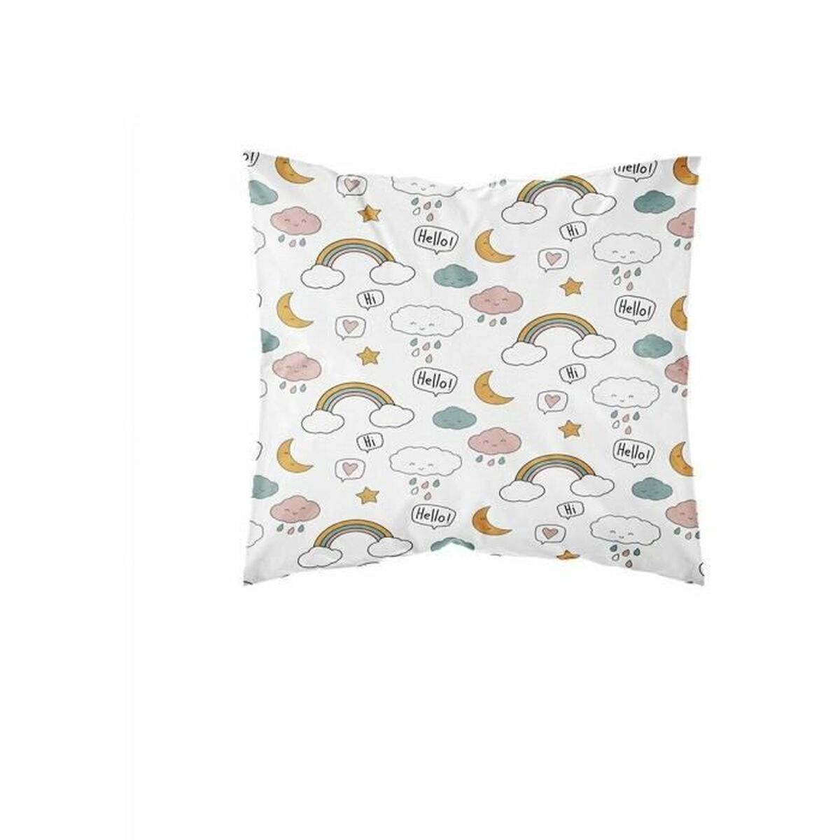 Duvet cover set TODAY White Single bed 140 x 200 cm Children’s 2 Pieces