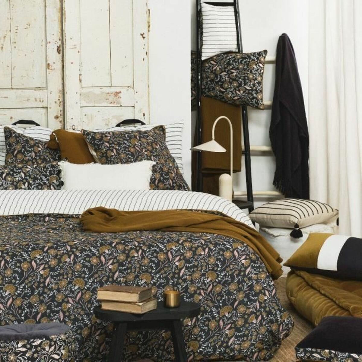 Duvet cover set TODAY Marigold Indies Brown 220 x 240 cm