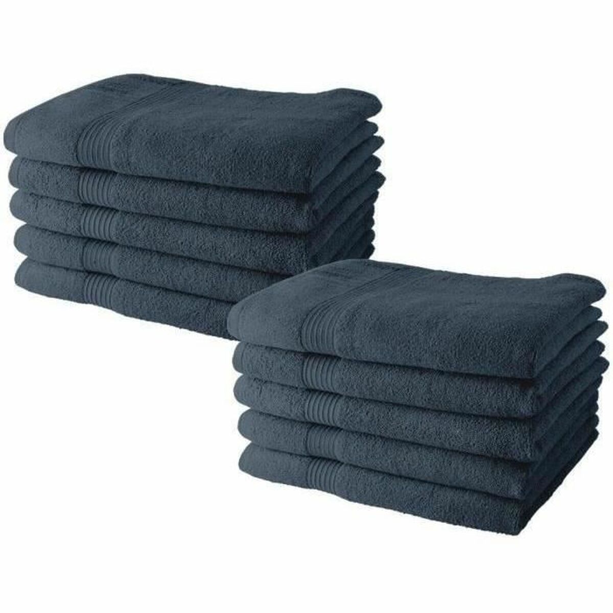 Towel set TODAY Grey 10 Pieces Towel set TODAY Grey 10 Pieces
