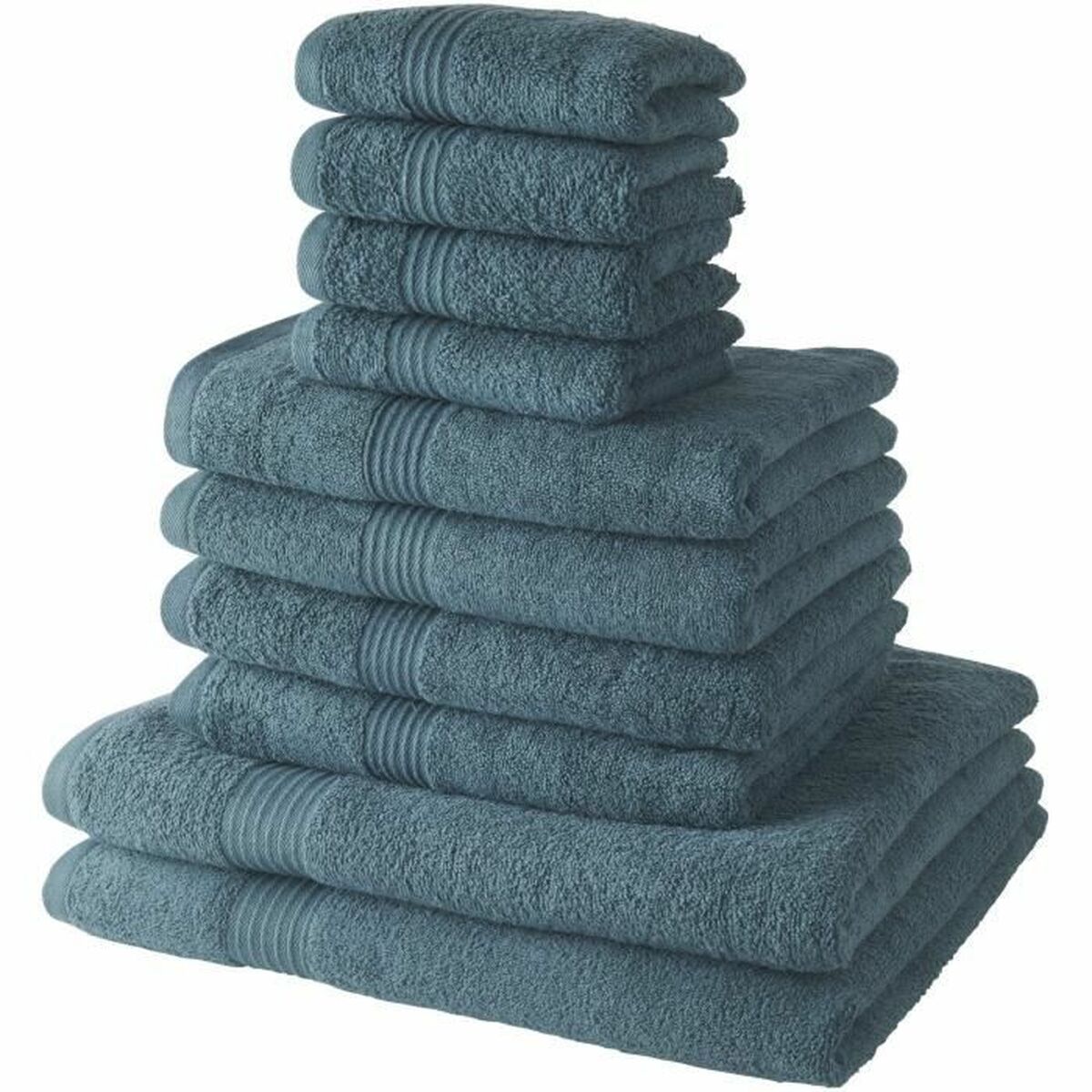 Towel set TODAY 10 Pieces Turquoise Towel set TODAY 10 Pieces Turquoise