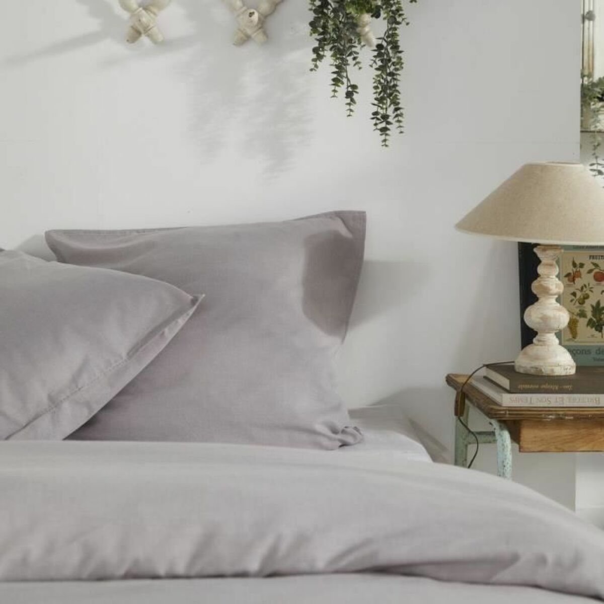 Duvet cover set TODAY Light grey Super king 240 x 260 cm