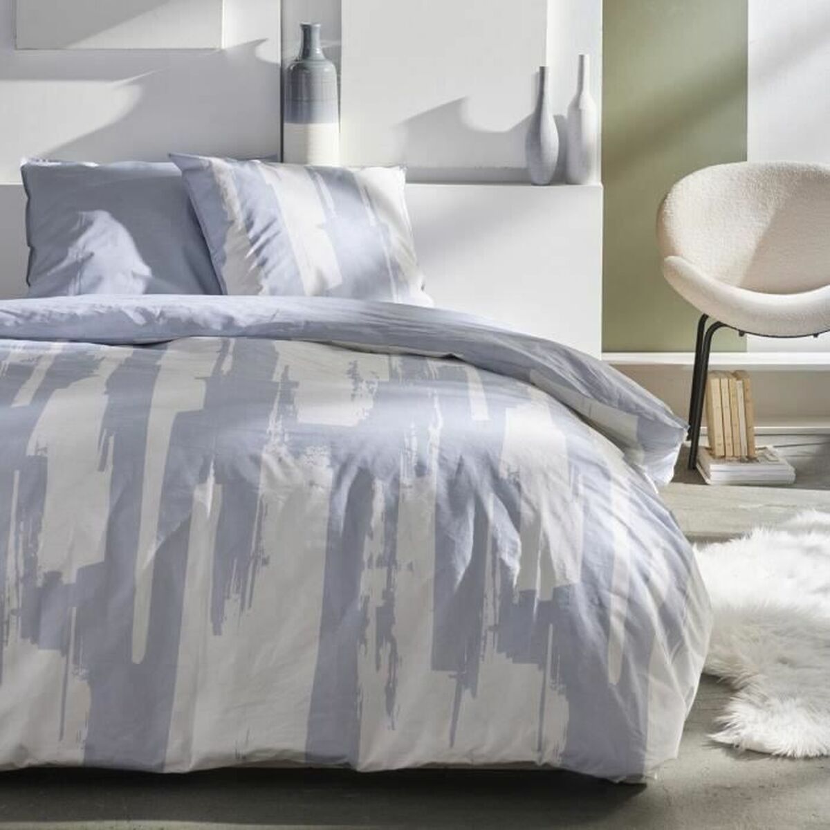 Duvet cover set TODAY Blue Super king 220 x 240 cm 3 Pieces