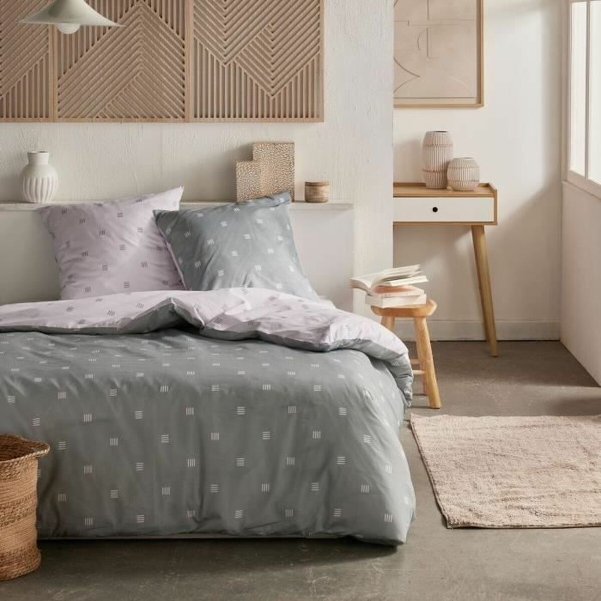 Duvet cover set TODAY Grey Super king 2 Pieces