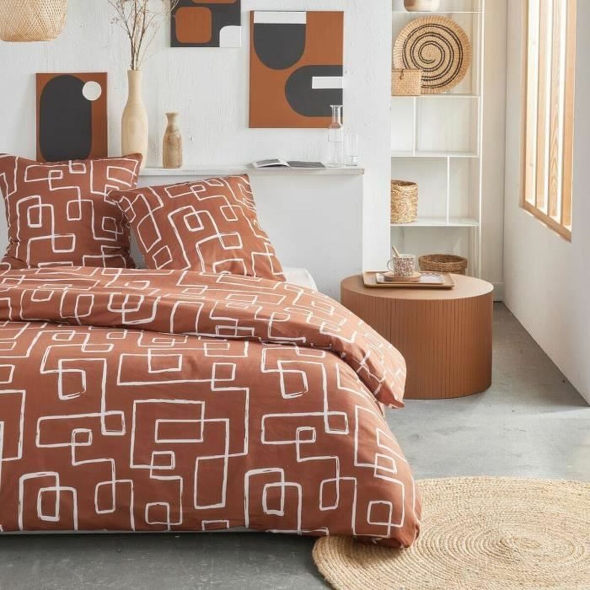 Duvet cover set TODAY Orange Super king 2 Pieces