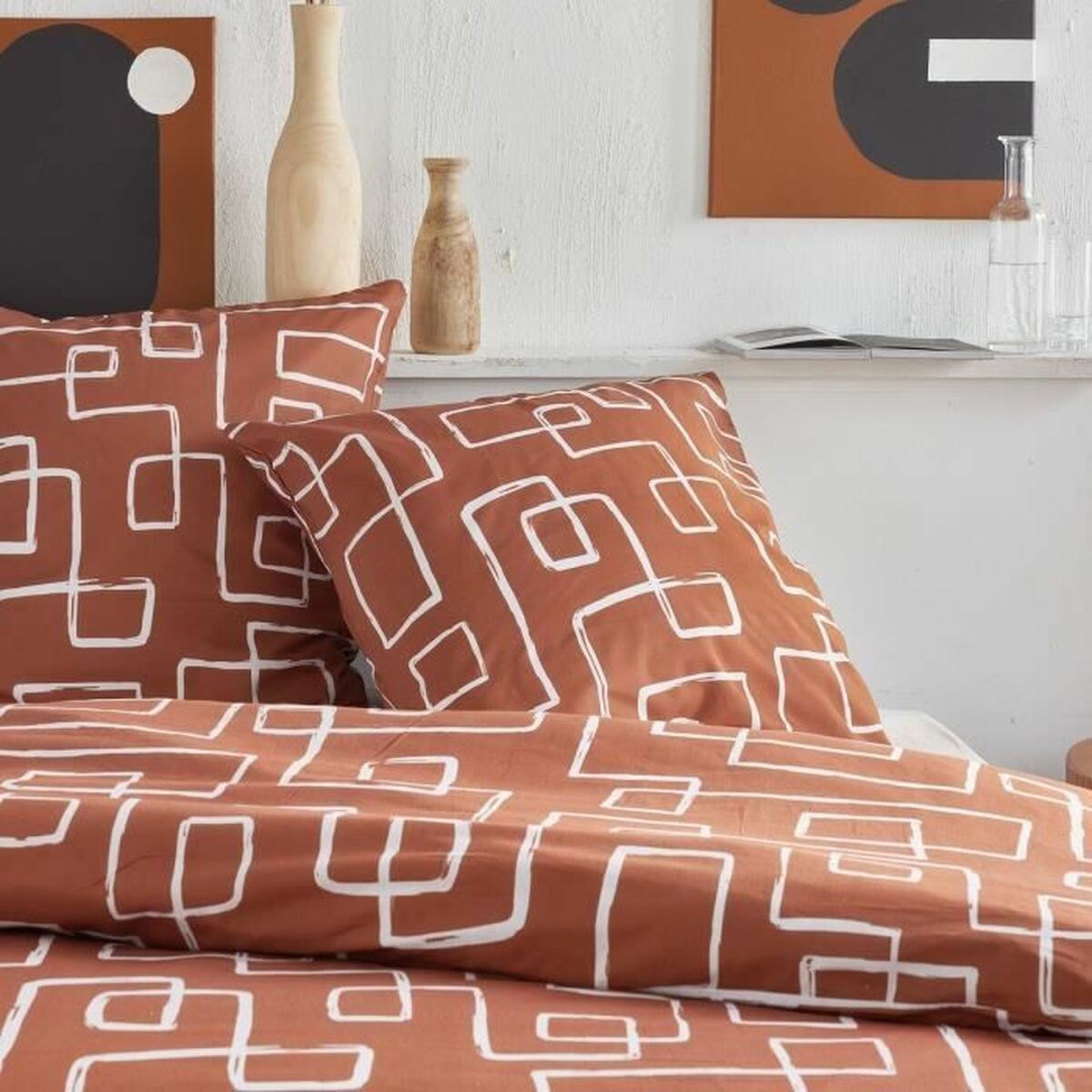 Duvet cover set TODAY Orange Super king 2 Pieces
