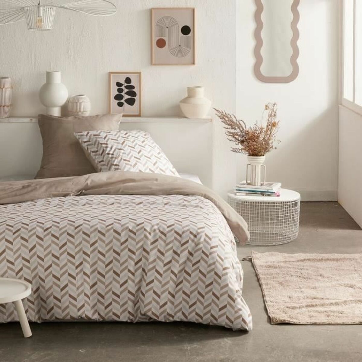 Duvet cover set TODAY Beige Super king 2 Pieces