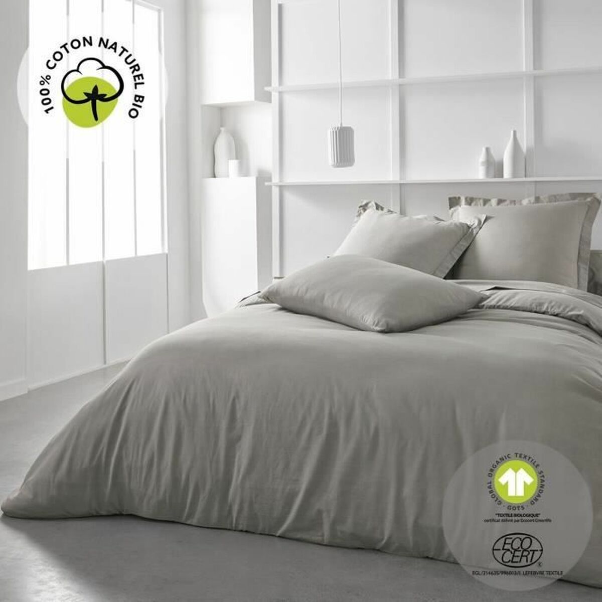 Duvet cover set TODAY Beige 220 x 240 cm