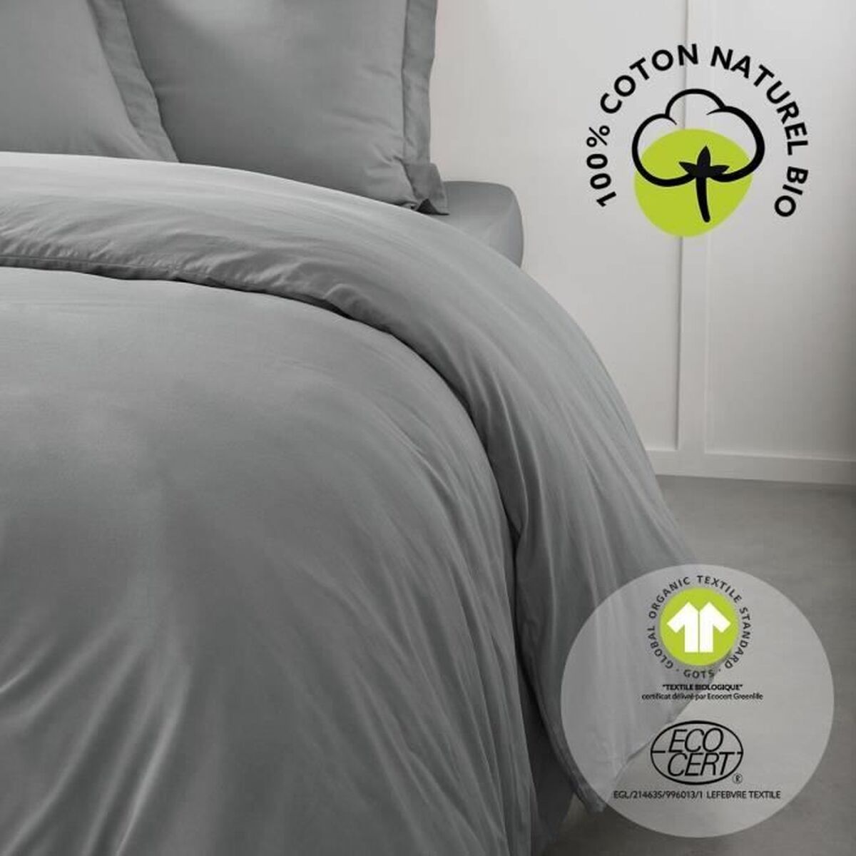 Duvet cover set TODAY Grey 240 x 260 cm