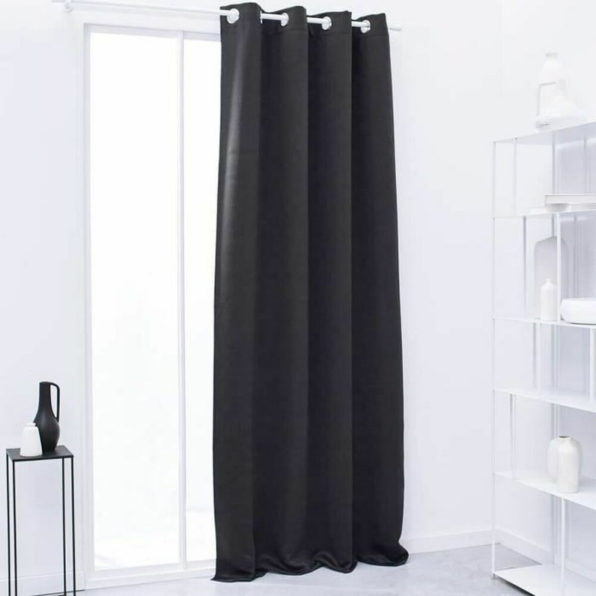 Curtain TODAY Black 140 x 240 cm Curtain TODAY Black 140 x 240 cm