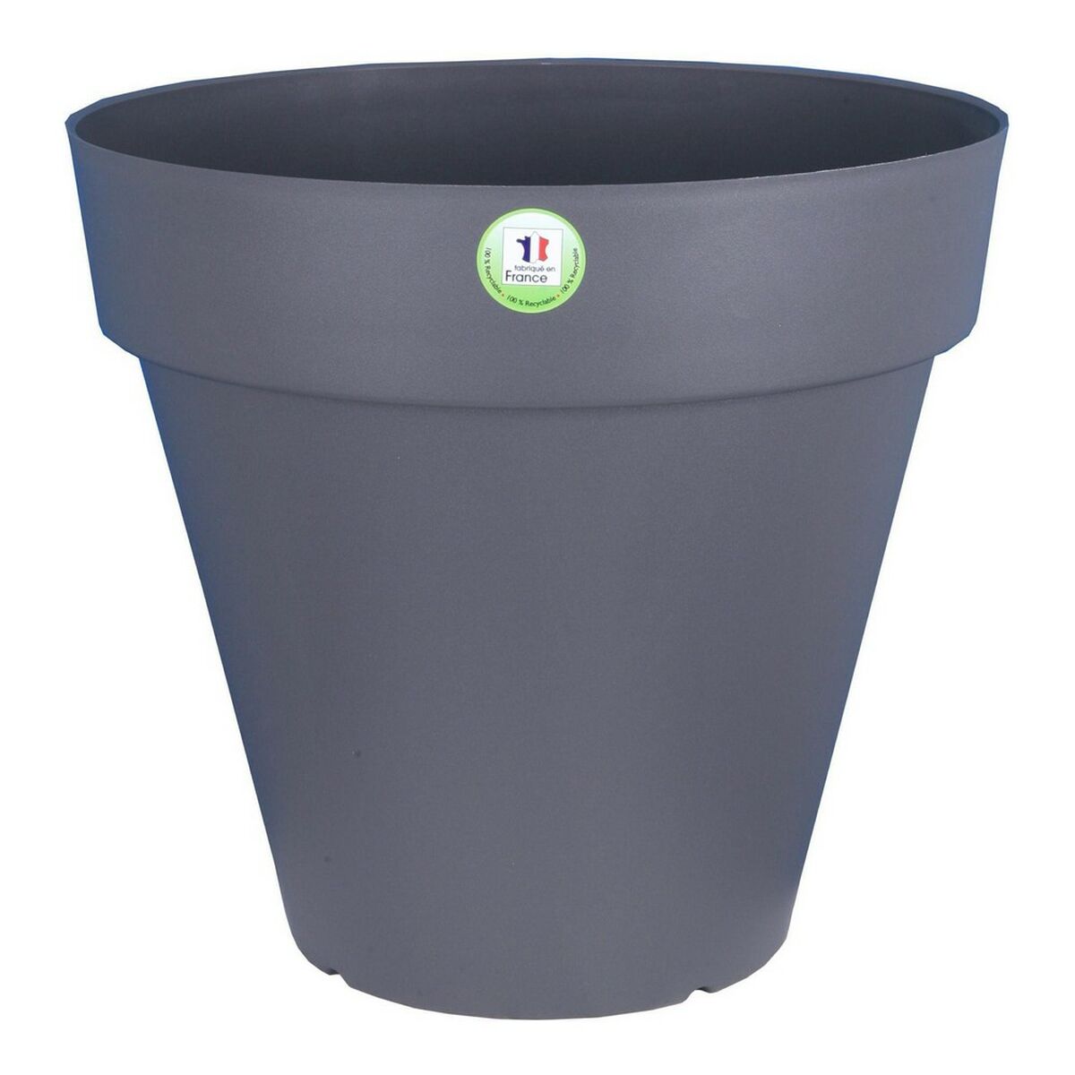 Plant pot Riviera 414076 Circular Grey Plastic Plant pot Riviera 414076 Circular Grey Plastic