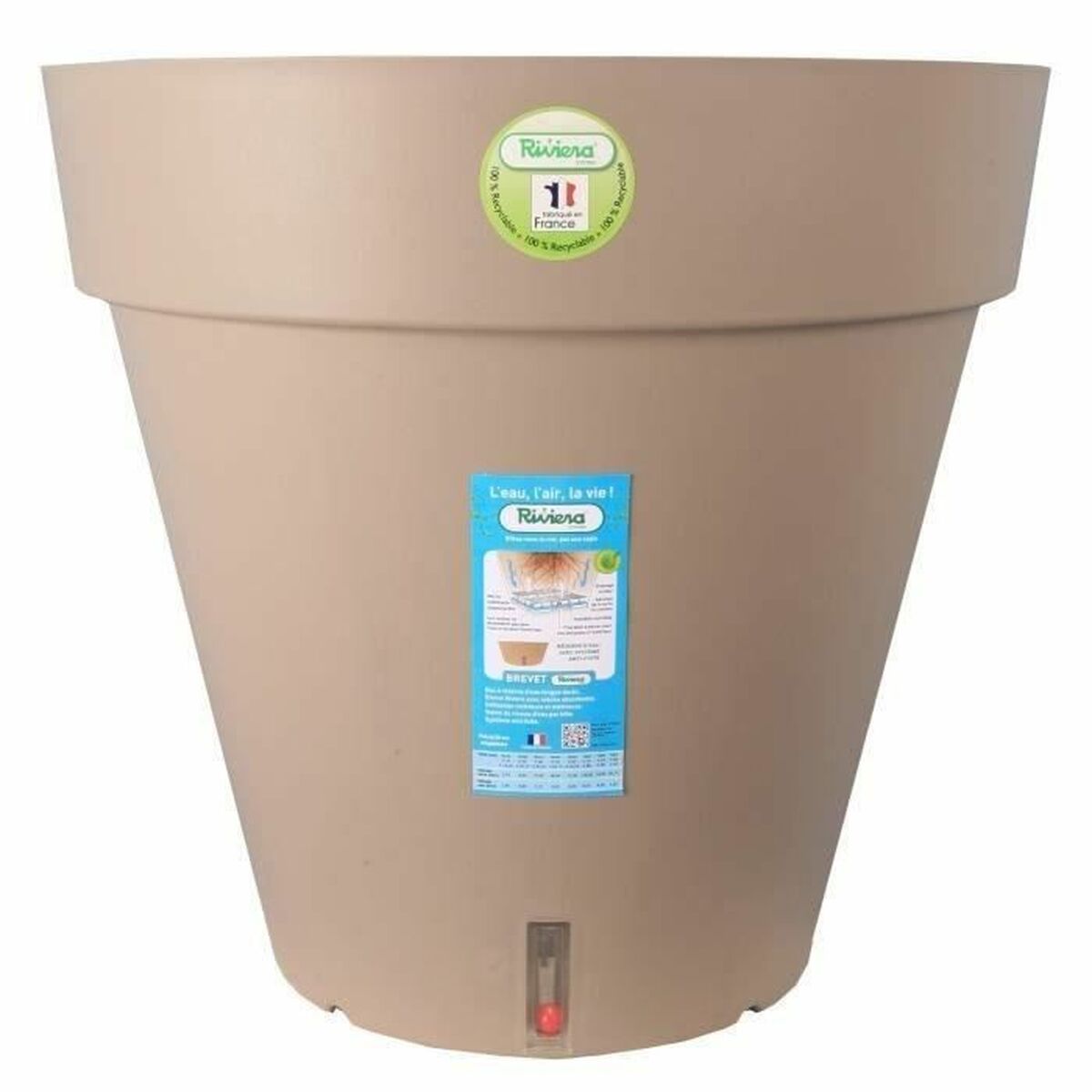 Plant pot Riviera Brown Taupe polypropylene Plastic Circular Ball Ø 50 cm Plant pot Riviera Brown Taupe polypropylene Plastic Circular Ball Ø 50 cm