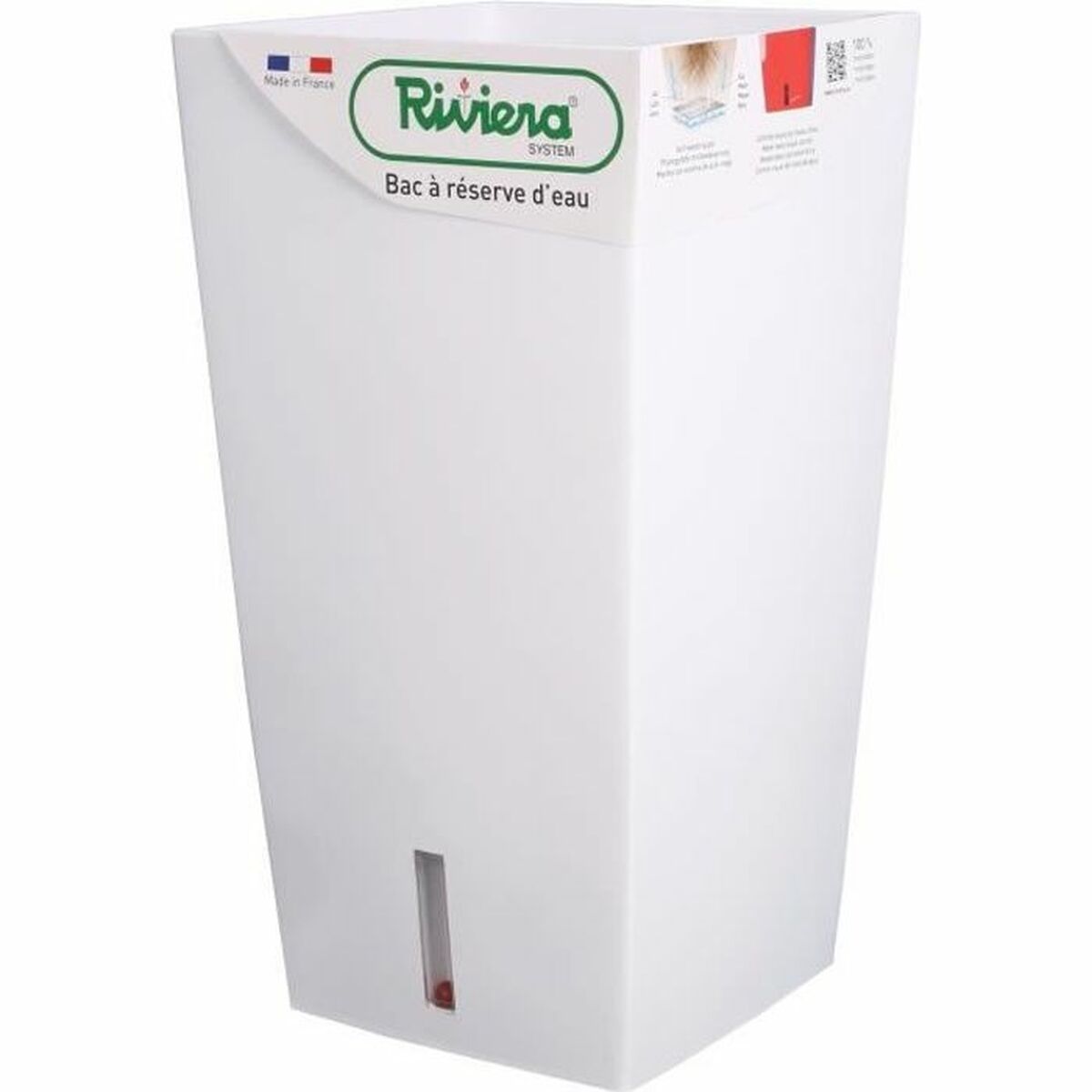 Plant pot Riviera White 28 x 28 x 52 cm Plant pot Riviera White 28 x 28 x 52 cm