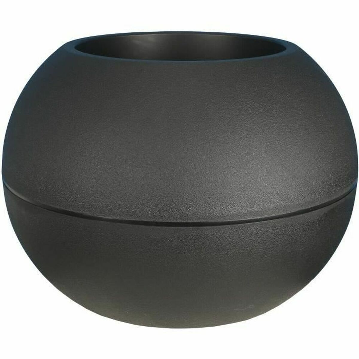 Plant pot Riviera Black Plastic Circular Ball  50 cm Plant pot Riviera Black Plastic Circular Ball  50 cm