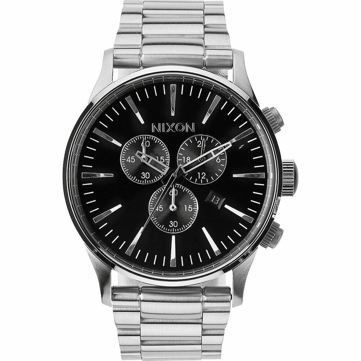 Men’s Watch Nixon Sentry Chrono Silver