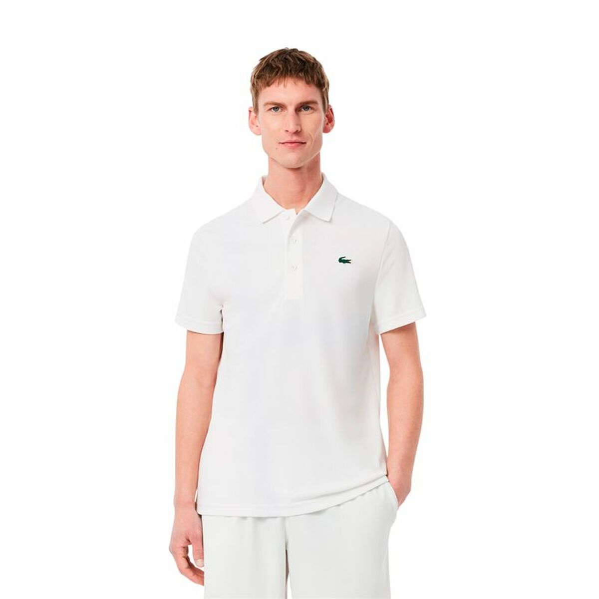 Mens Short Sleeve Polo Shirt Lacoste Djokovic Fan Collection (S)