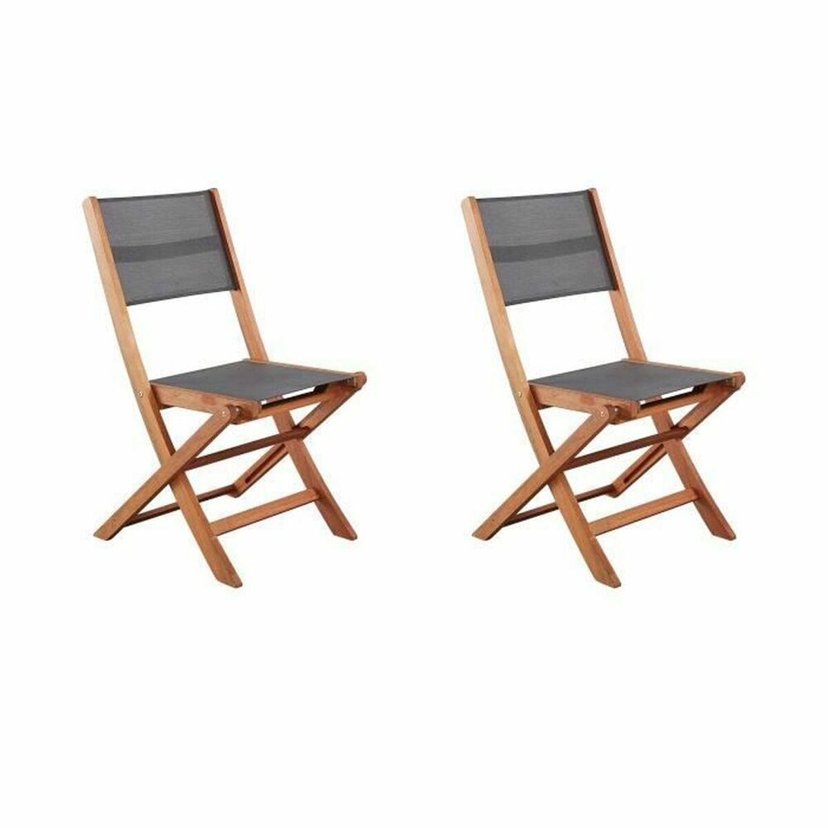 Garden chair Acacia Grey (2 Units) Garden chair Acacia Grey (2 Units)