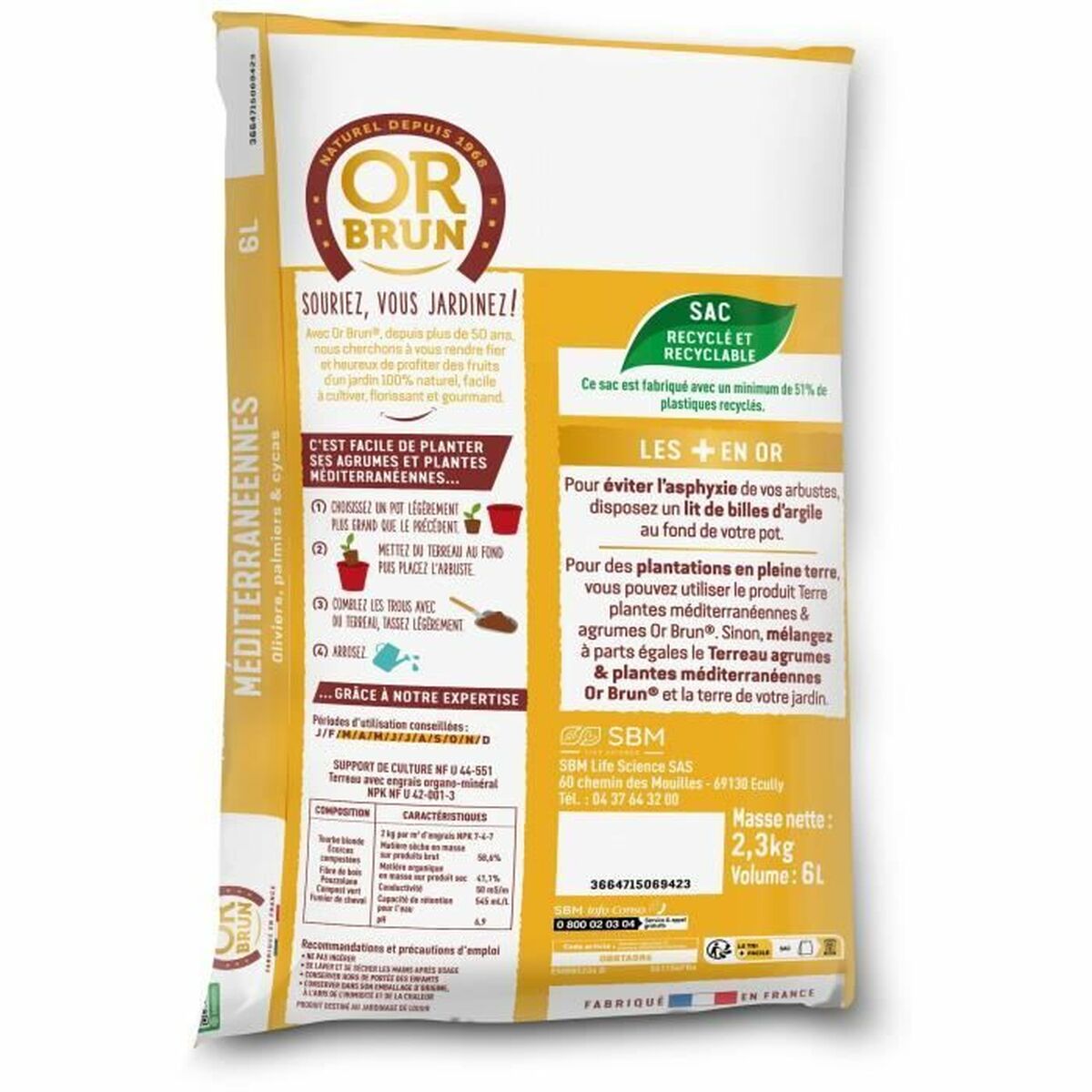 Potting compost OR BRUN 6 L Citrus Potting compost OR BRUN 6 L Citrus