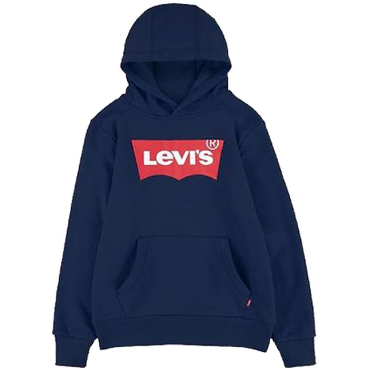 Children’s Hoodie S KNIT TOP Levi’s LVB-BATWING SCREENPRINT HOODIE Navy Blue Children’s Hoodie S KNIT TOP Levi’s LVB-BATWING SCREENPRINT HOODIE Navy Blue