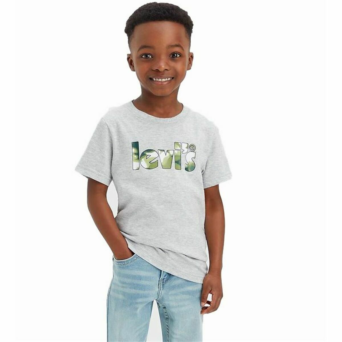 T-shirt Levi’s Camo Poster Logo Gray Grey