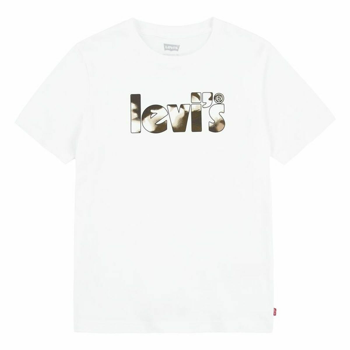 T-shirt Levi’s Camo Poster Logo Bright 60732 White