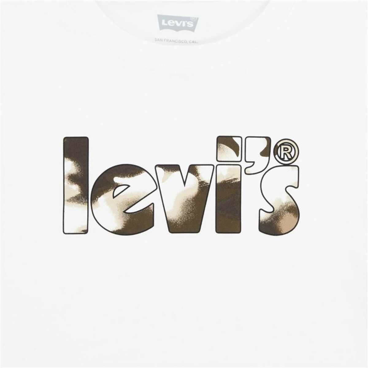 T-shirt Levi’s Camo Poster Logo Bright White